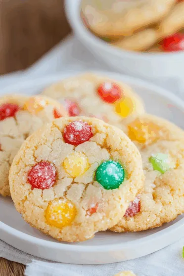 Retro Christmas Gumdrop Cookies