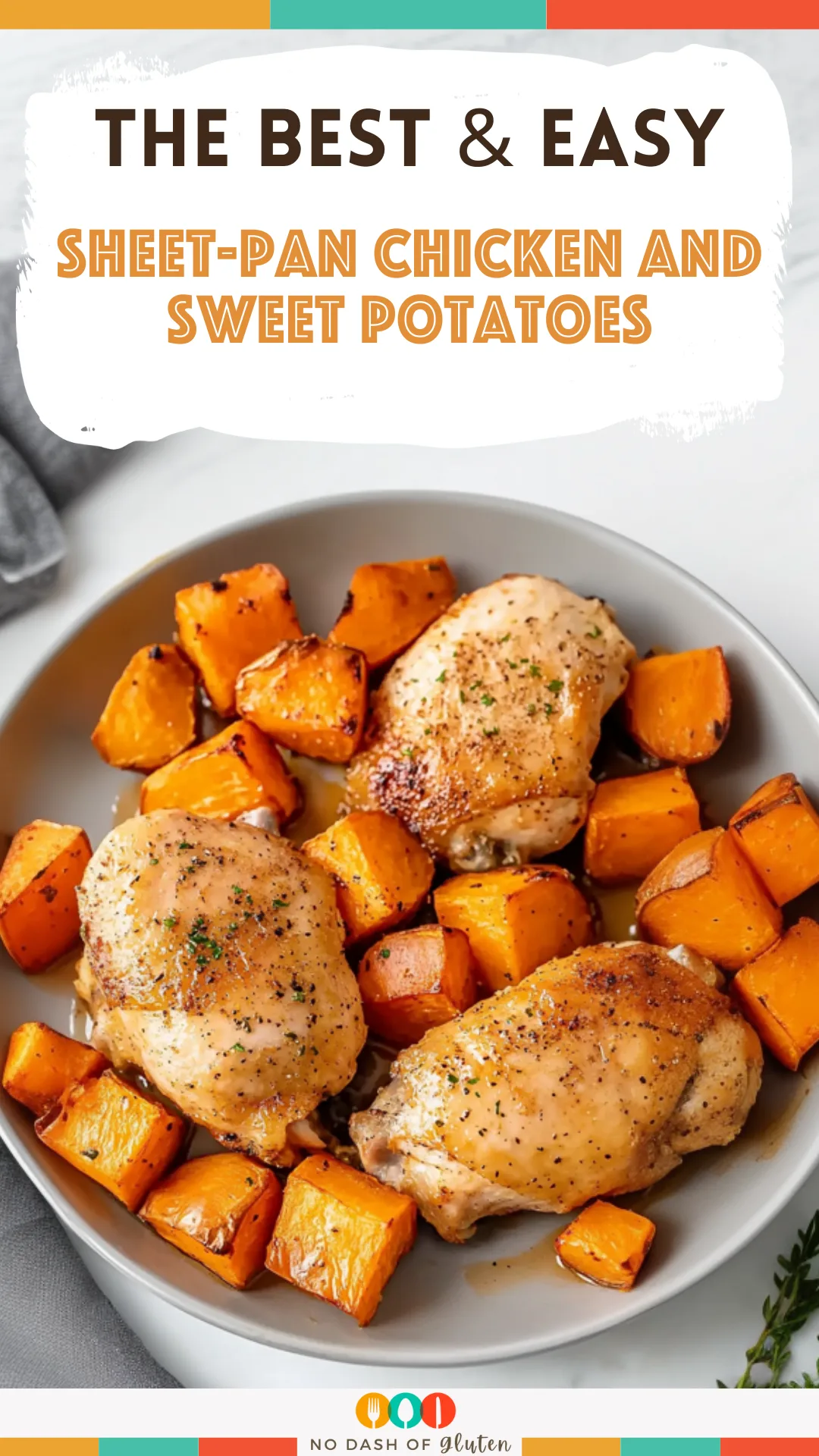 Sheet-Pan Chicken and Sweet Potatoes
