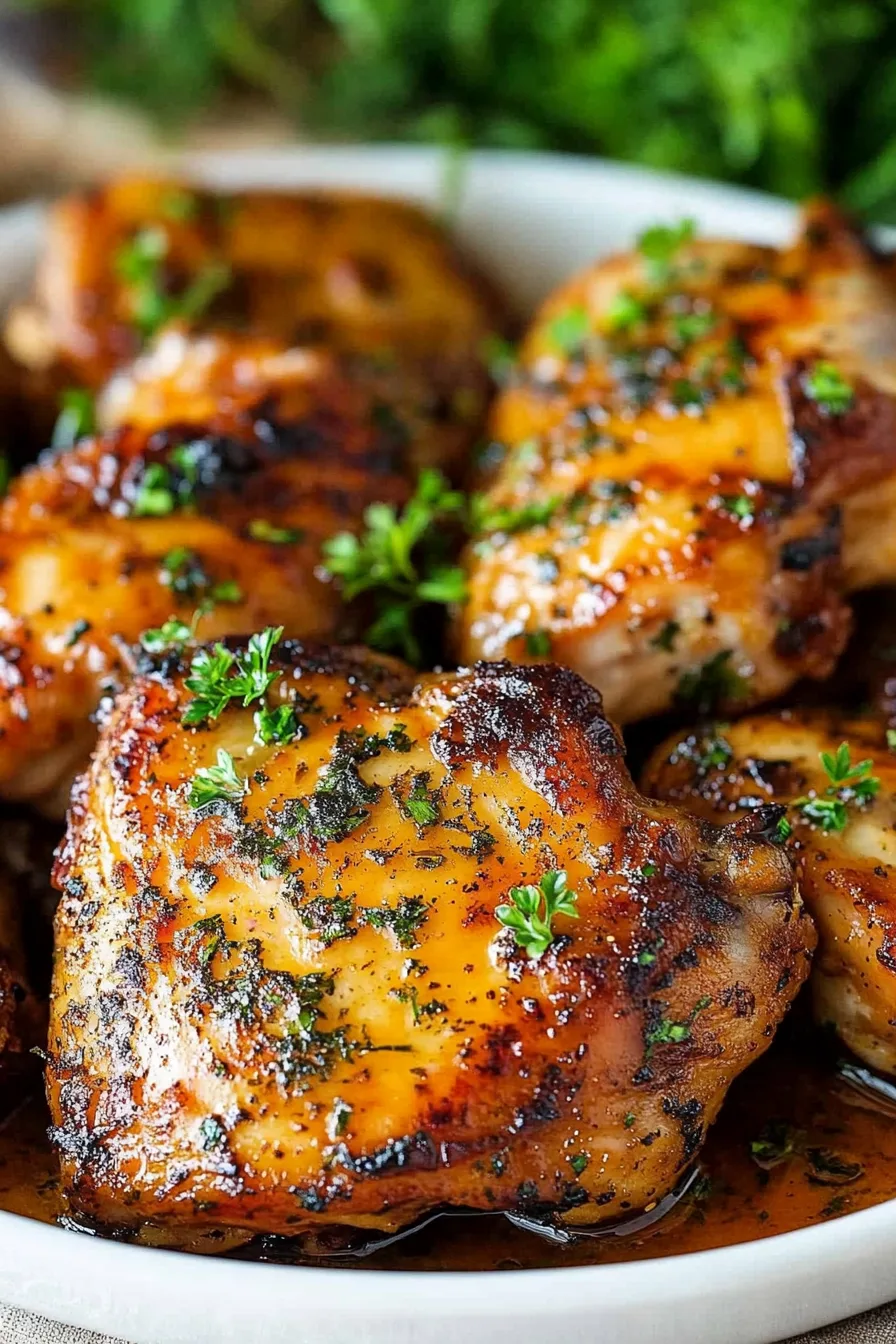Crispy, flavorful chicken served with a sticky orange glaze.