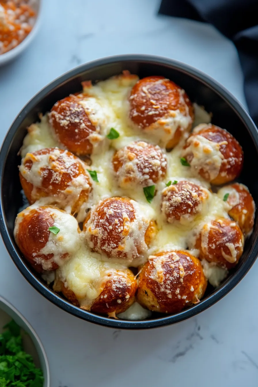 Soft, golden pretzel bites sprinkled with cheese straight from the oven.