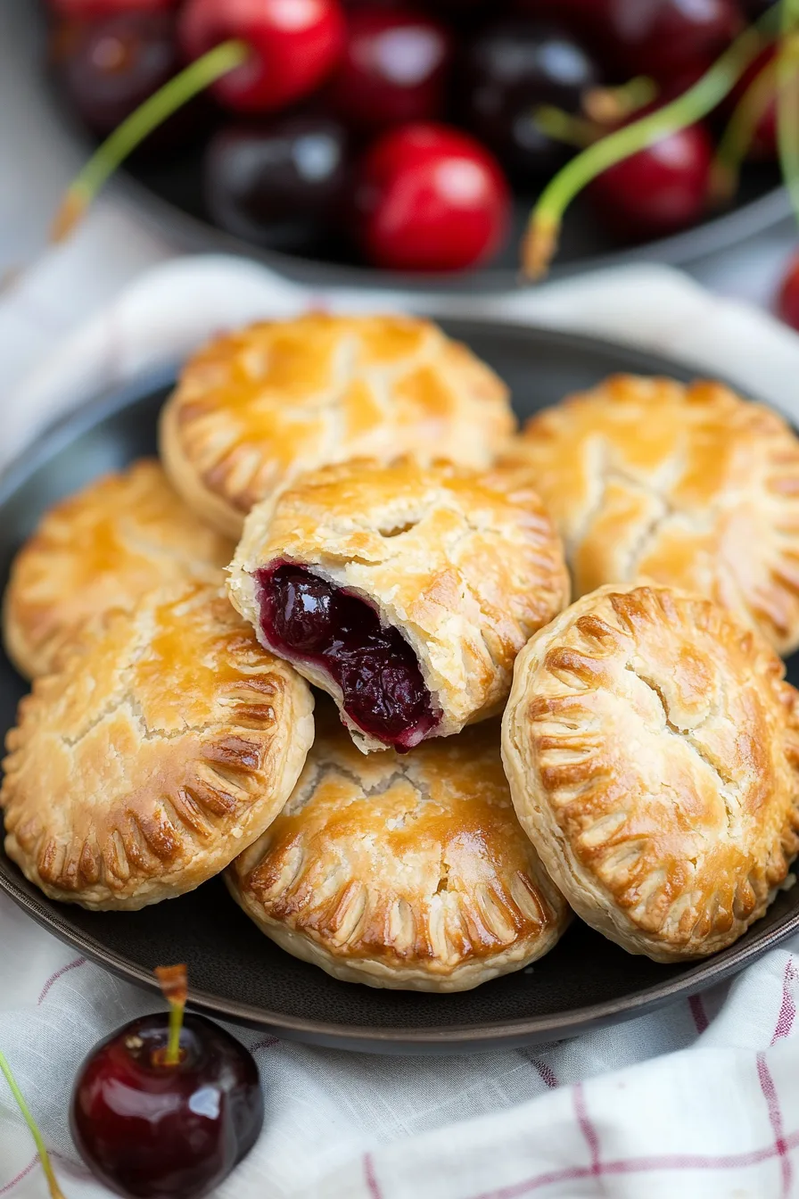 Finished pastries with cross-shaped slits revealing a hint of filling.