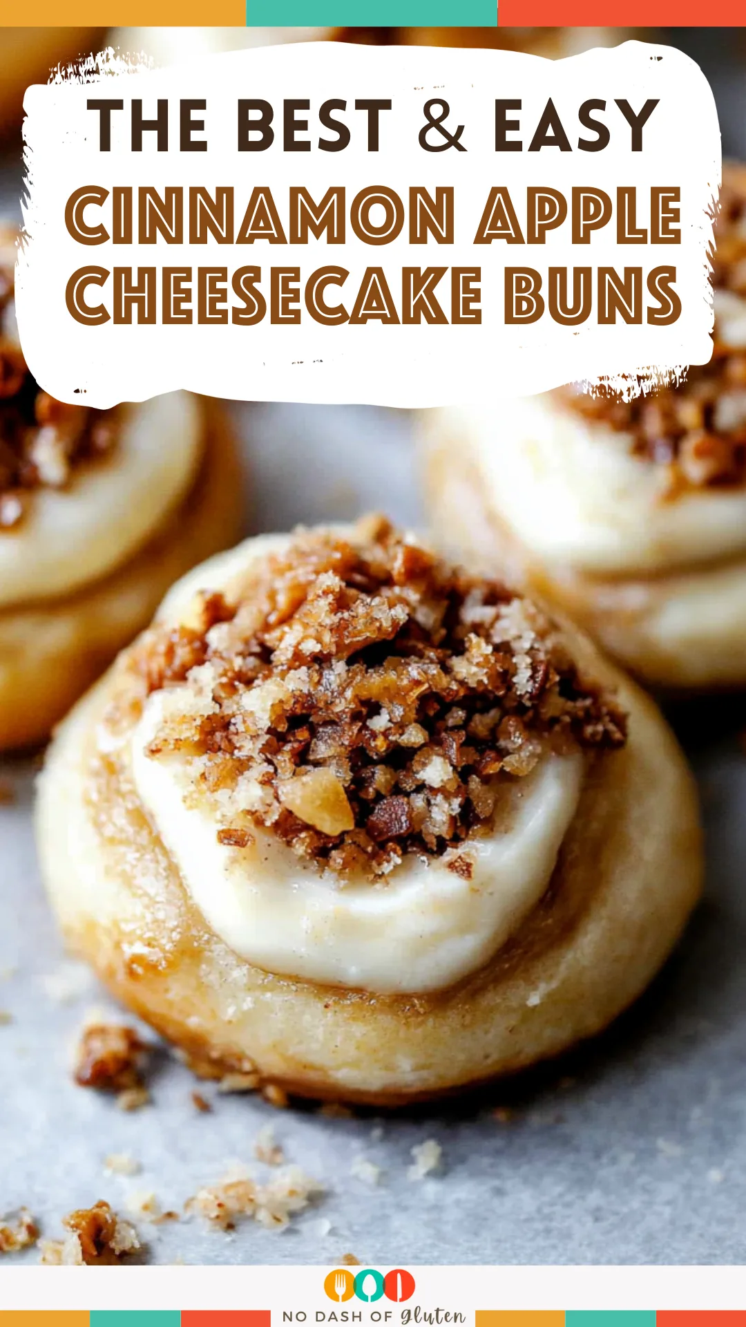 Cinnamon Apple Cheesecake Buns