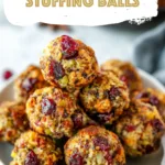 Cranberry Turkey Stuffing Balls
