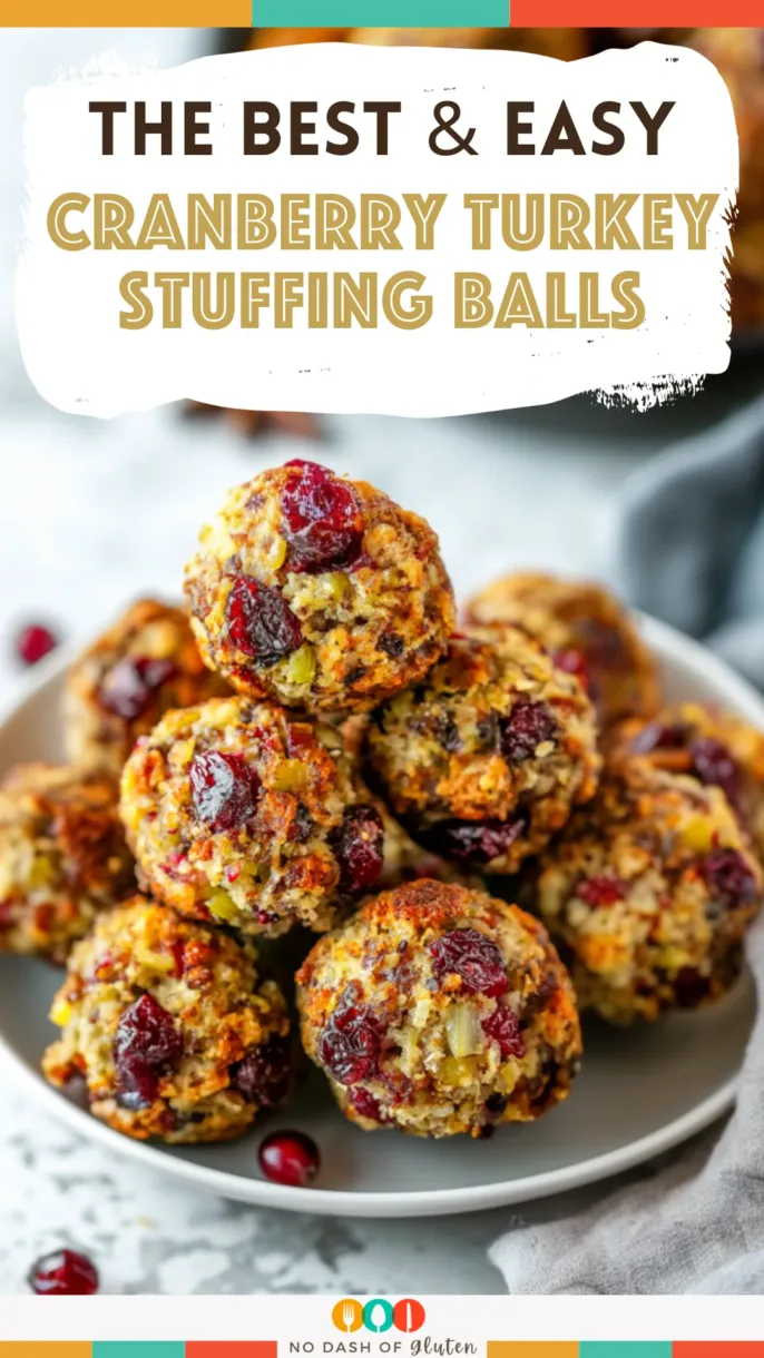 Cranberry Turkey Stuffing Balls