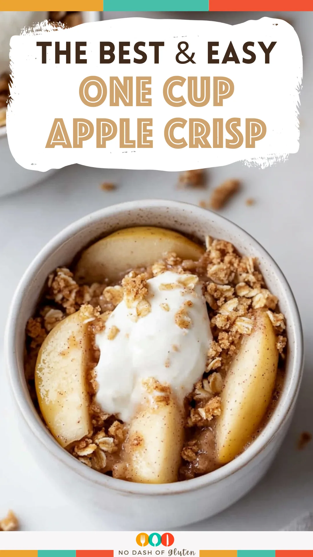 Easy One Cup Apple Crisp
