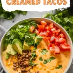 Ground Beef Creamed Tacos