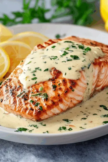 Lemon Cream Sauce Salmon