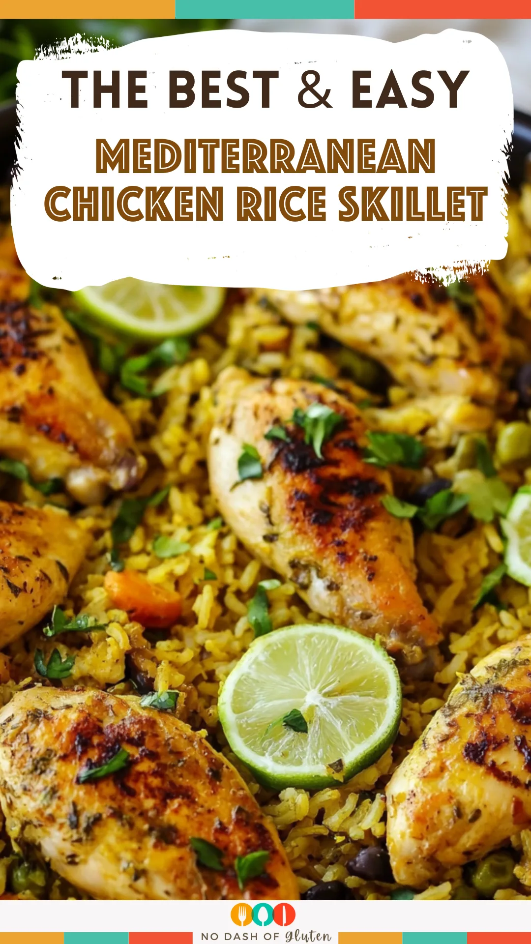 Mediterranean Chicken Rice Skillet