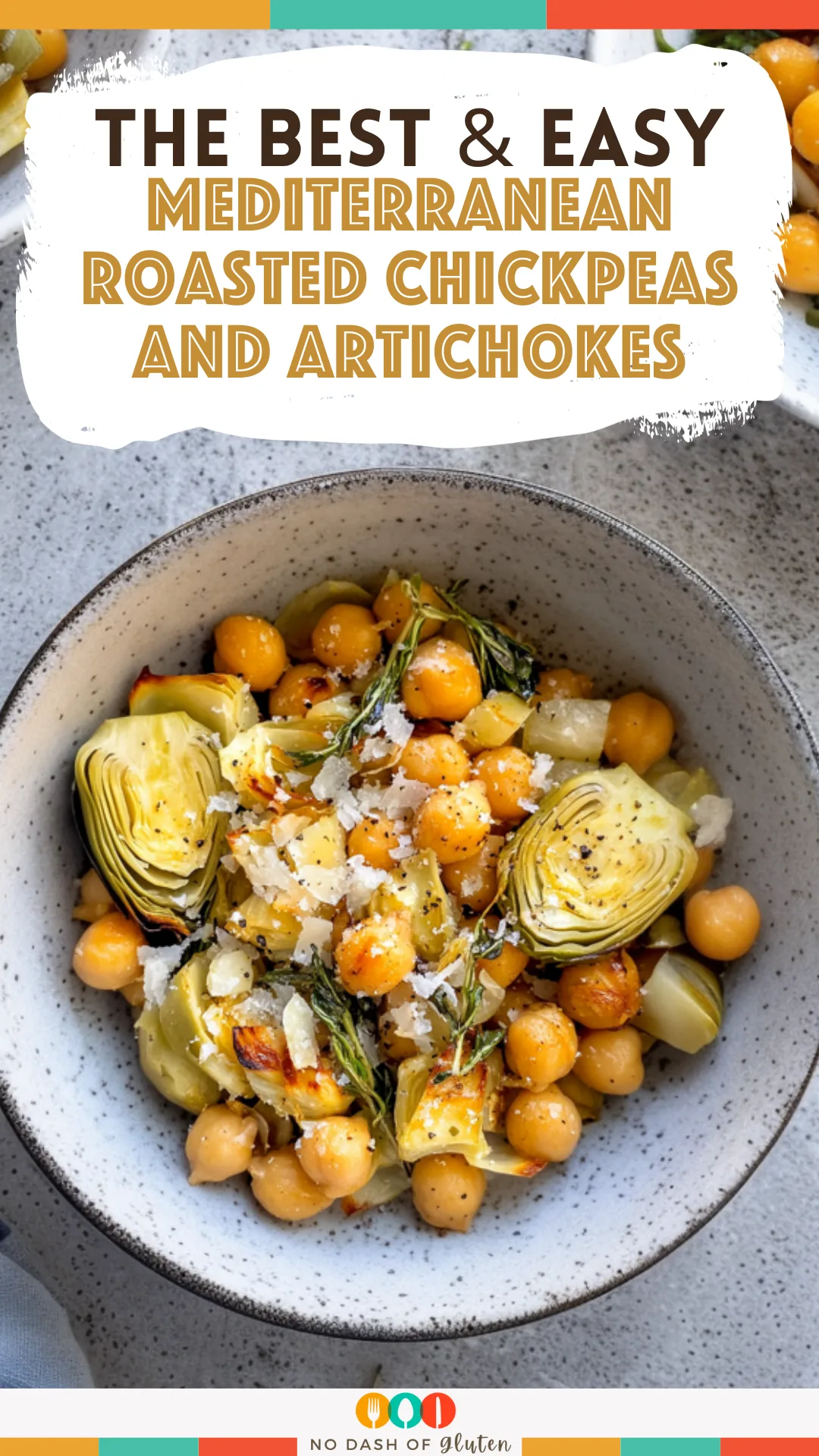 Mediterranean Roasted Chickpeas and Artichokes
