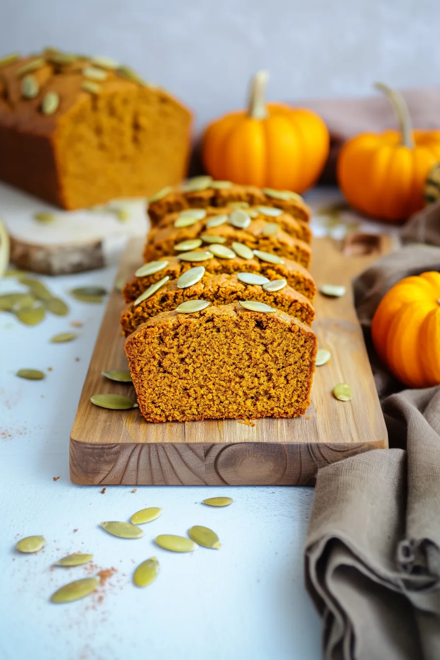 Overhead view of a rustic loaf surrounded by fall-themed props.