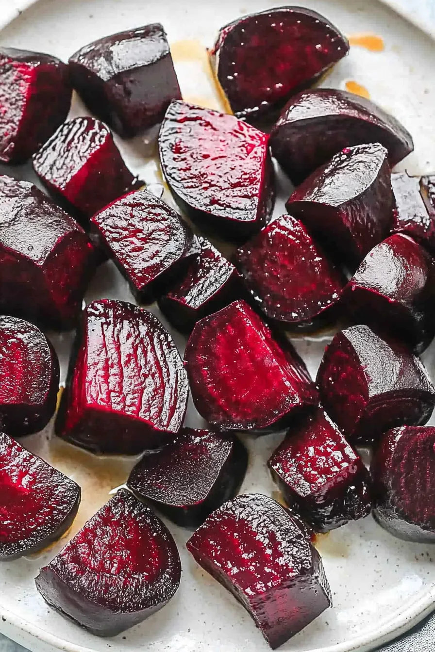 Tender roasted beets with a rich, caramelized finish.