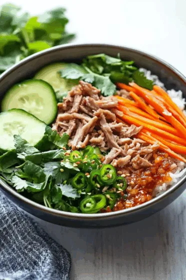 Pork and Rice Bowl with Ginger