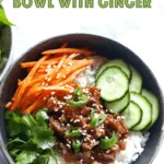Pork and Rice Bowl with Ginger