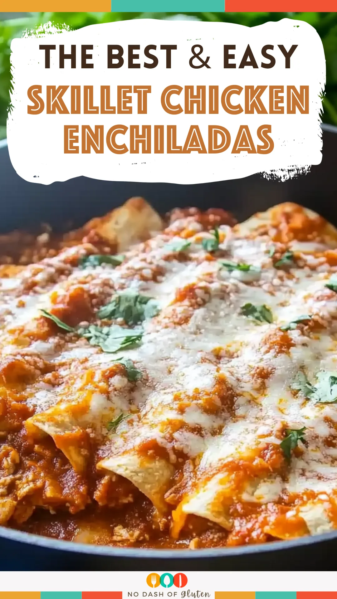 Skillet Chicken Enchiladas