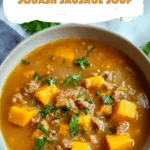Slow Cooker Butternut Squash Sausage Soup