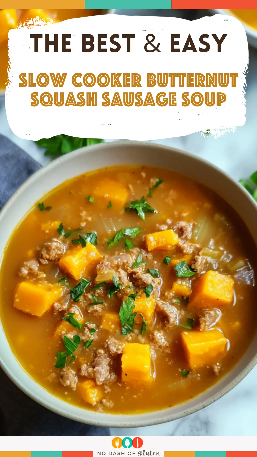 Slow Cooker Butternut Squash Sausage Soup