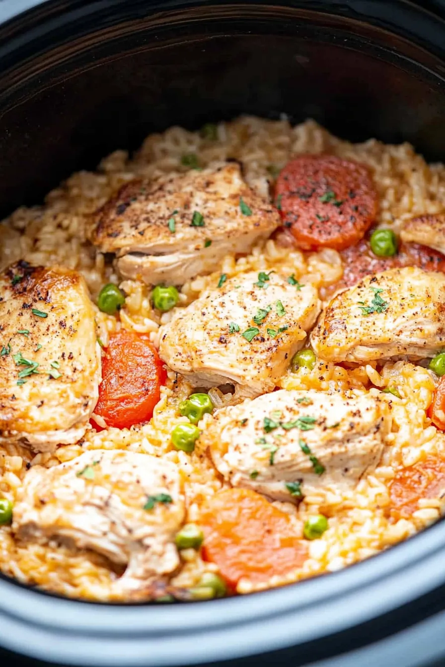 Finished dish plated simply, showing its thick and cozy appearance.