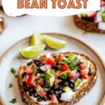 Spicy Black Bean Toast
