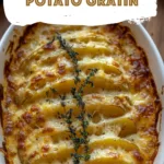 Cheesy Hasselback Potato Gratin