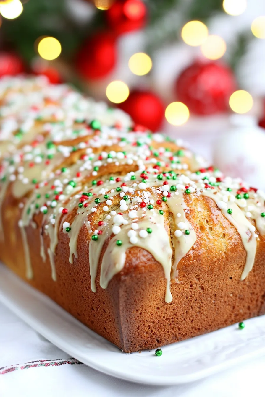 Close-up of a soft, richly baked bread showing its tender interior and shiny crust.