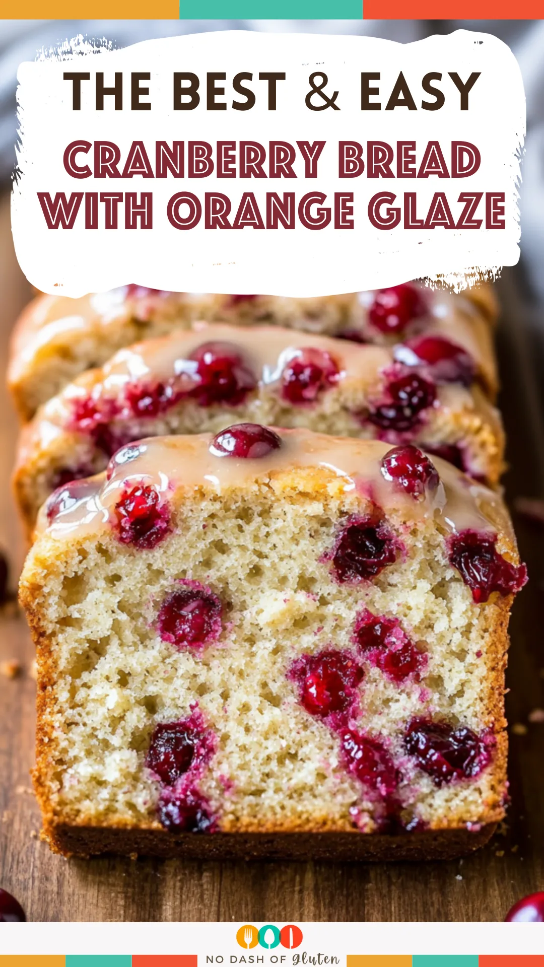 Cranberry Bread with Orange Glaze