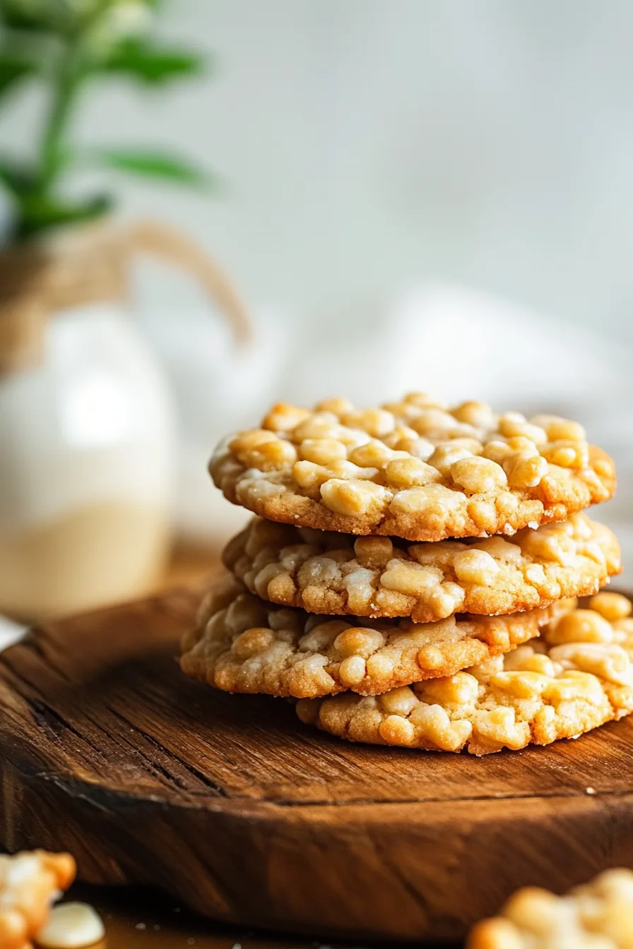 A small pile of nut-studded cookies showing their light, tender texture.