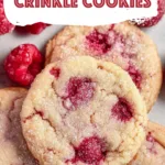 Raspberry Crinkle Cookies
