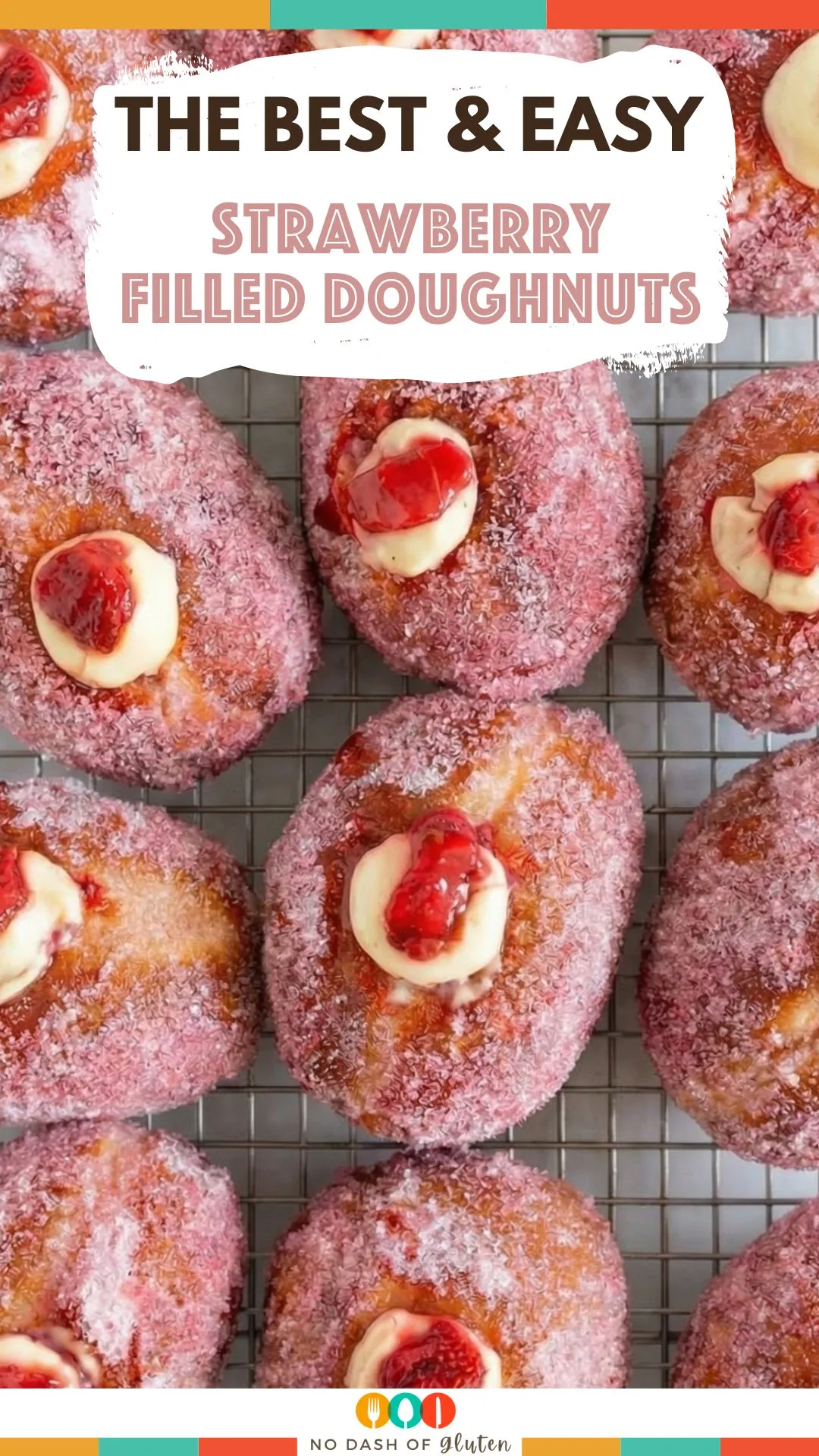 Strawberry Filled Doughnuts
